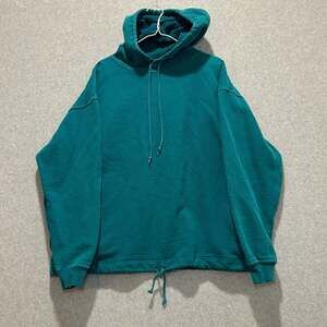 Vintage Y2K Gap Teal Pullover Hoodie Double Drawstring Hem Size M